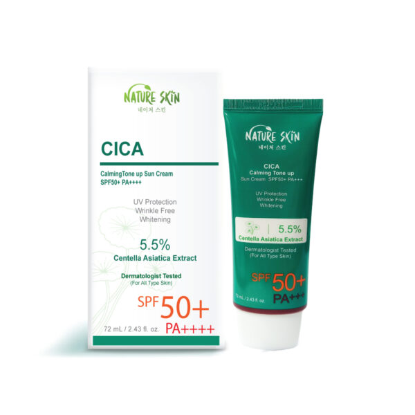 Nature Skin CICA Calming Tone Up Sun Cream SPF50+ PA+++ - Image 3
