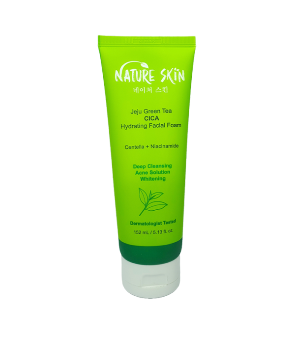 NATURE SKIN JEJU GREEN TEA CICA HYDRATING FACIAL FOAM