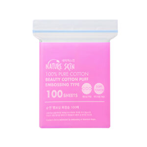 Nature Skin Embossing Beauty Cotton Puff 100 Sheets